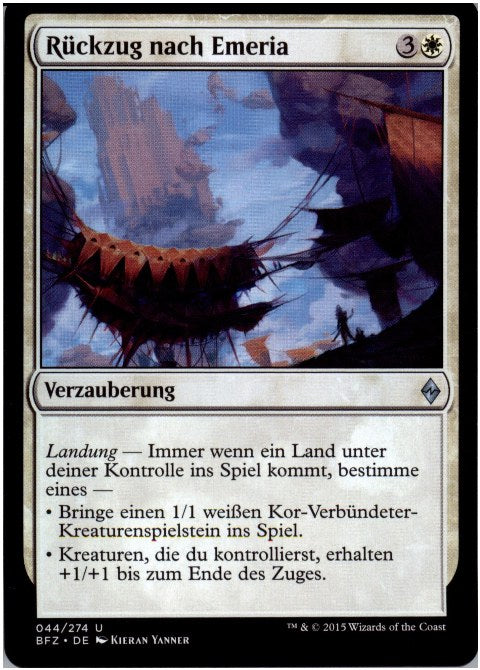 Rückzug nach Emeria (Battle for Zendikar)