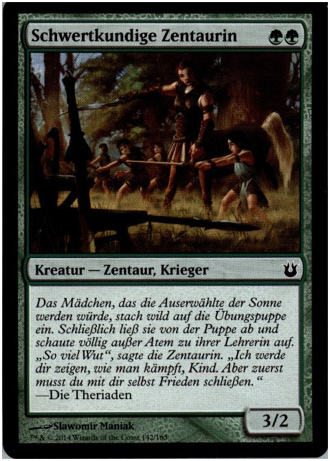 Schwertkundige Zentaurin (Born of the Gods)
