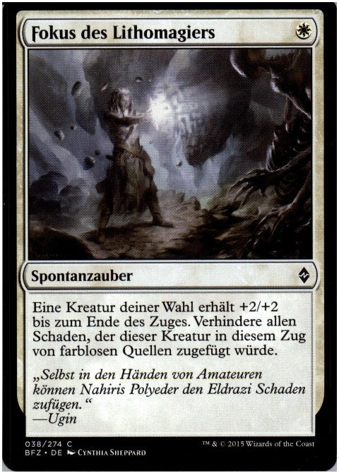 Fokus des Lithomagiers (Battle for Zendikar)